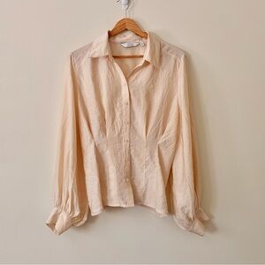 & Other Stories Beige Button-Down Shirt